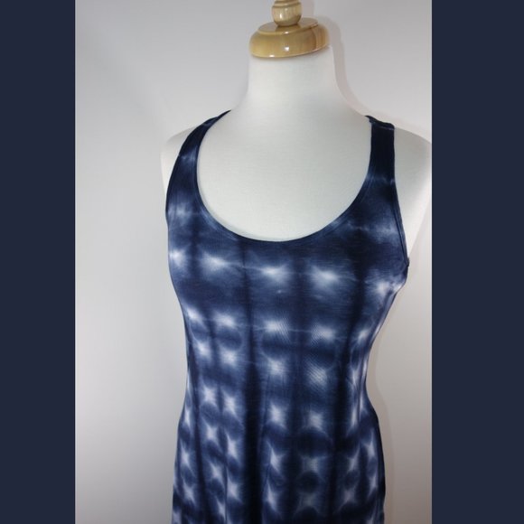 Velvet Blue Tie Dye Dress - size M - Picture 5 of 13